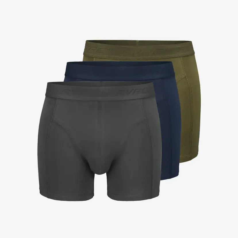 RevolutionRace 3-pack Ultimate Soft Boxers Herre Anthracite/Deep Navy