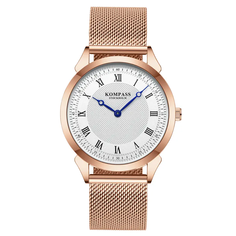 Kompass Stockholm Kompass Élysée Silver Rose Gold Mesh