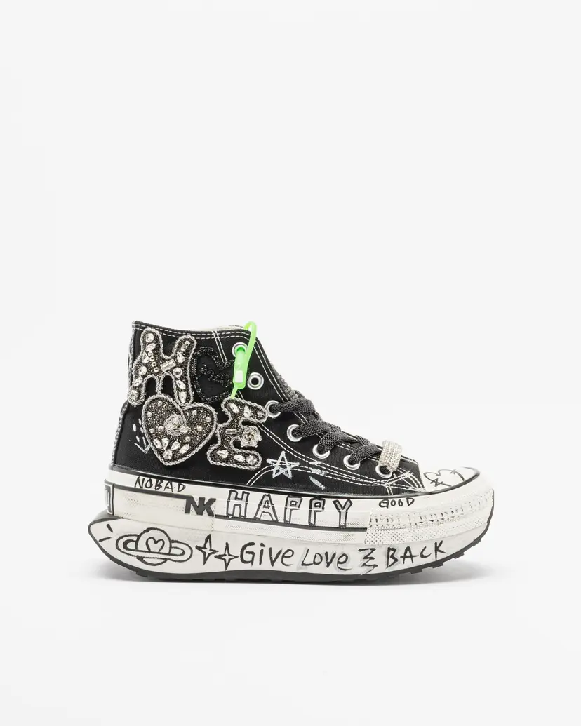 Nan-Ku Couture Nan-Ku Couture EFC-03 Black Platform sneakers