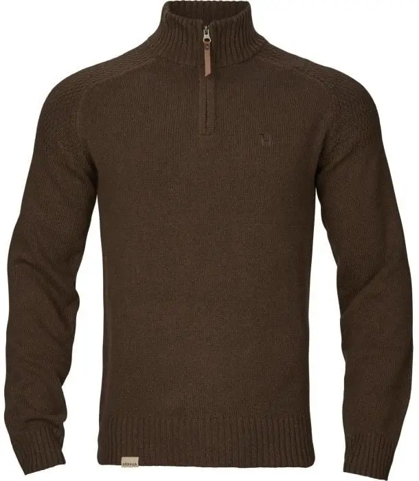 Härkila Härkila M's Vincent Merino Half Zip Pullover Demitasse Brown