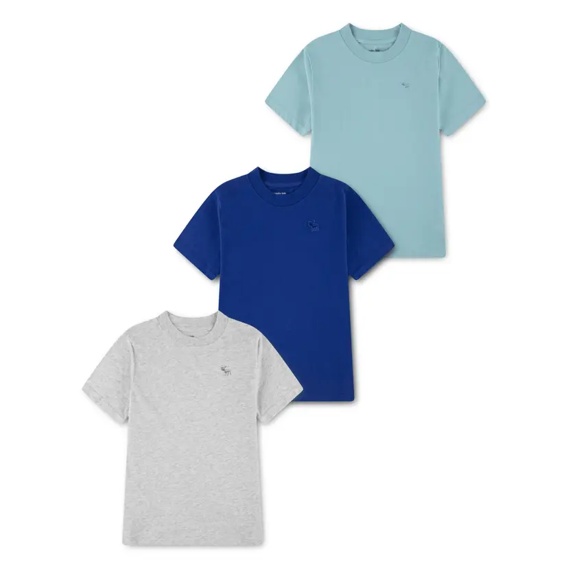 Abercrombie and Fitch Abercrombie and Fitch - T-skjorte 3-pk Light Grey Heather