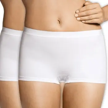 Sloggi Sloggi Truser 2P Sensual Fresh Shorts Hvit 46 Dame