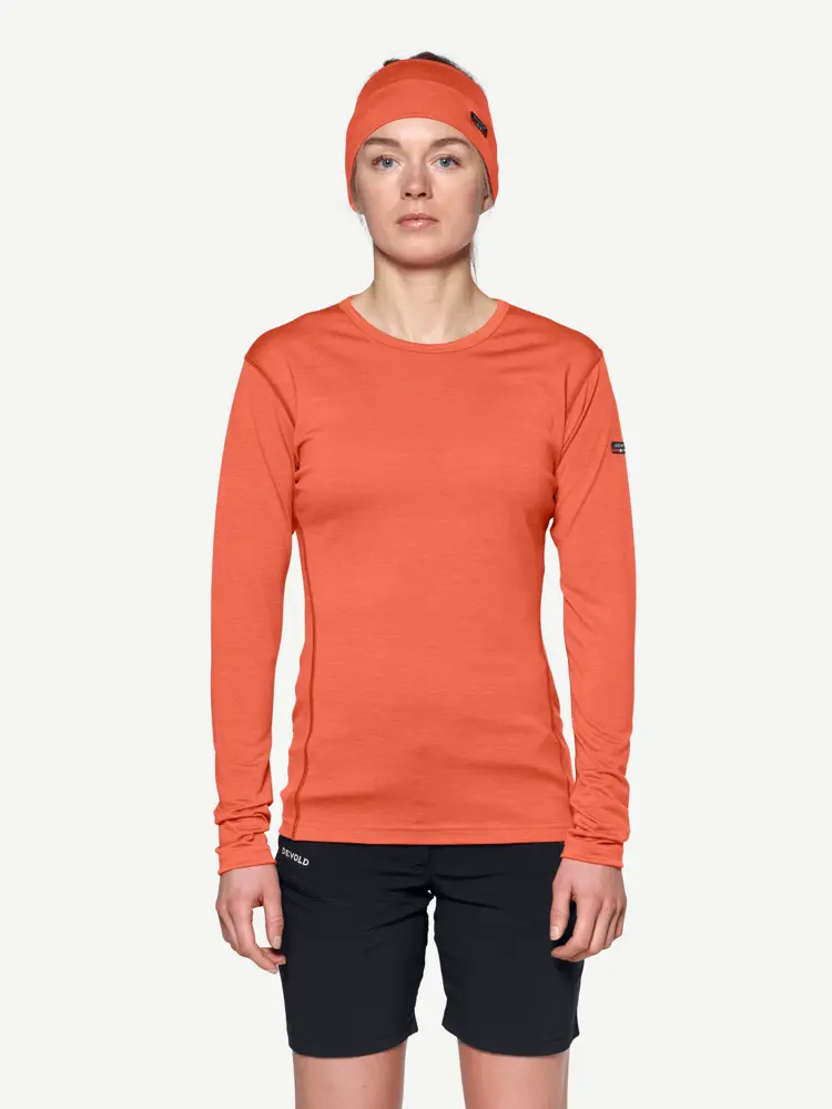Devold Devold - Breeze Merino 150 Ulltrøye Dame - Large - Oransje