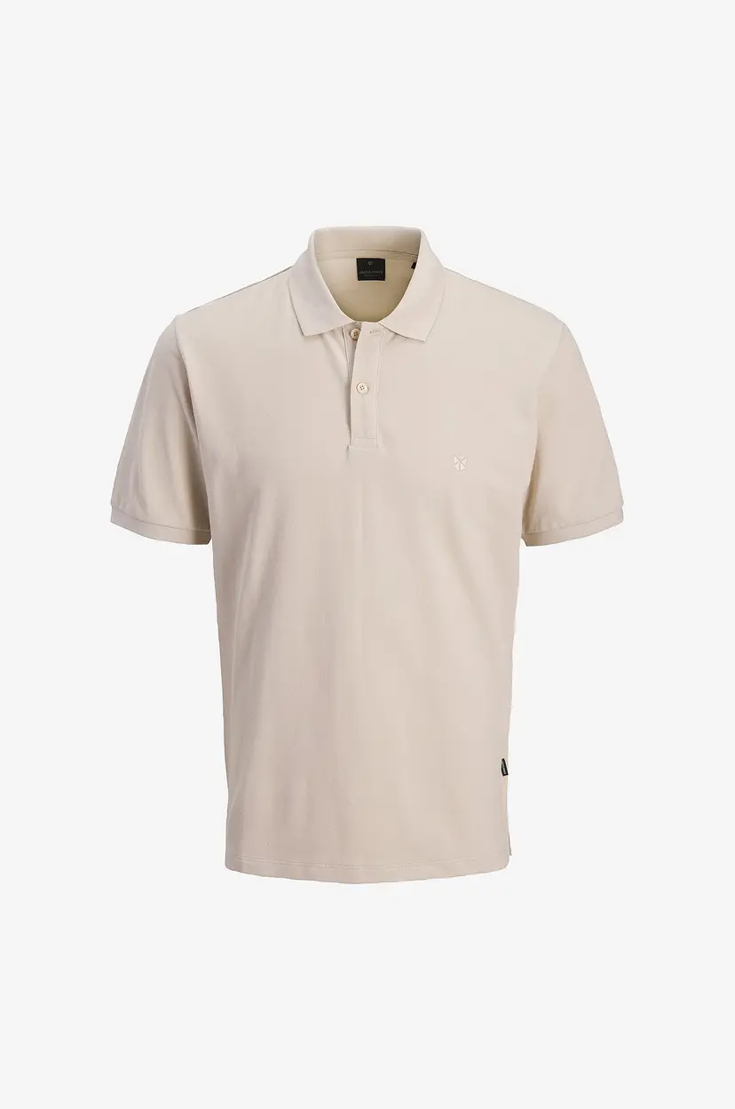 Jack & Jones Plus Pologenser jprblaWeston SS Polo - Beige