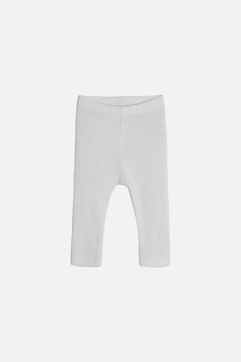 Hust and Claire Hust and Claire Lee Ull Rib Leggings Ecru (74 / 9 mnd)