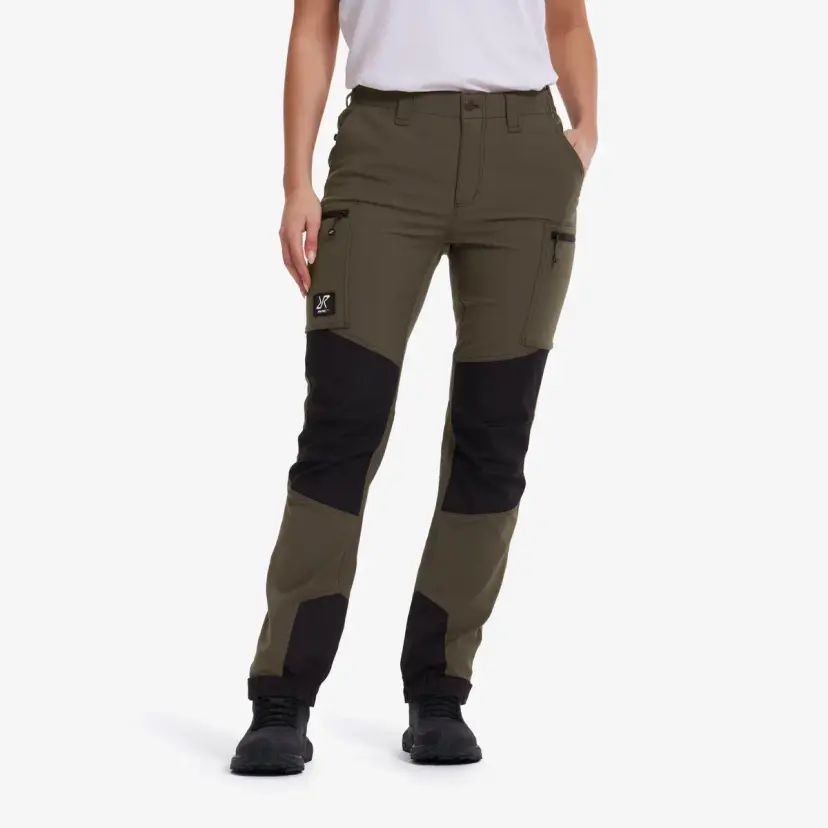 RevolutionRace Nordwand Stretch High-waist Pants Dame MossGray/Black