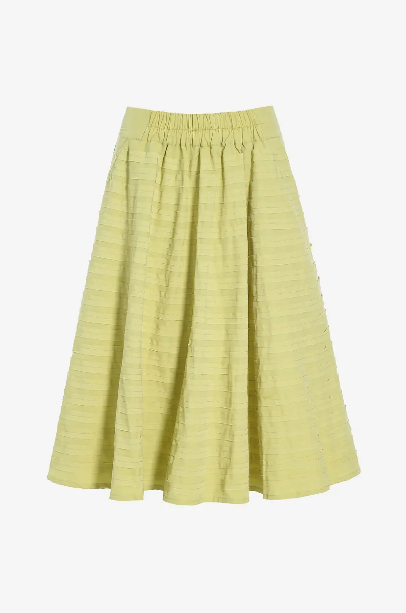Bitte Kai Rand Skjørt Fukkura Poplin - Gul