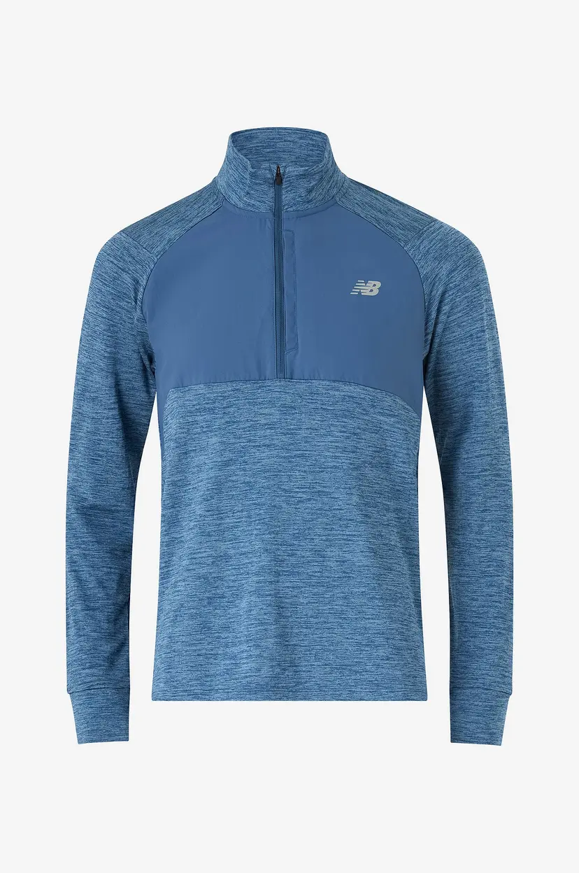 New Balance Funksjonstrøye Athletics Heat Grid 1/2 Zip - Blå