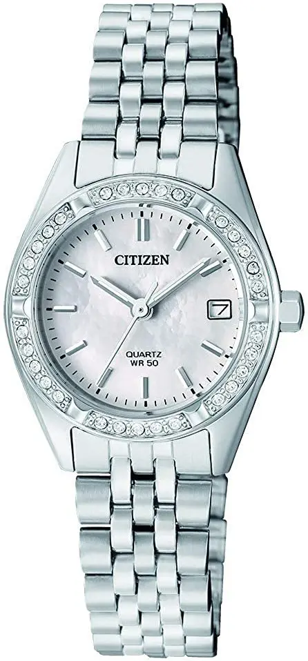 Citizen Citizen Dameklokke EU6060-55D Dress Hvit/Stål Ø27 mm