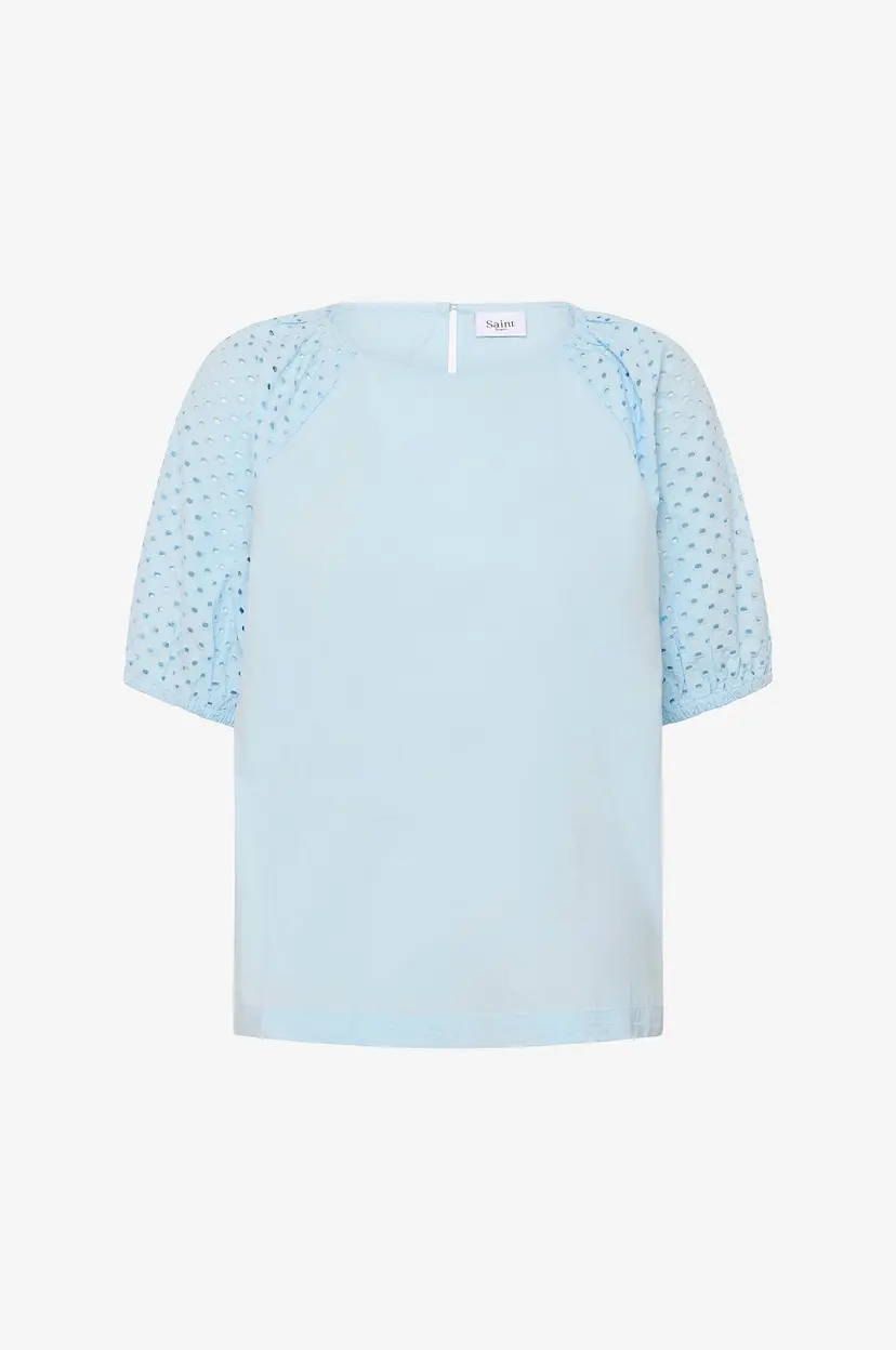 Saint Tropez Bluse PalaSZ SS - Blå