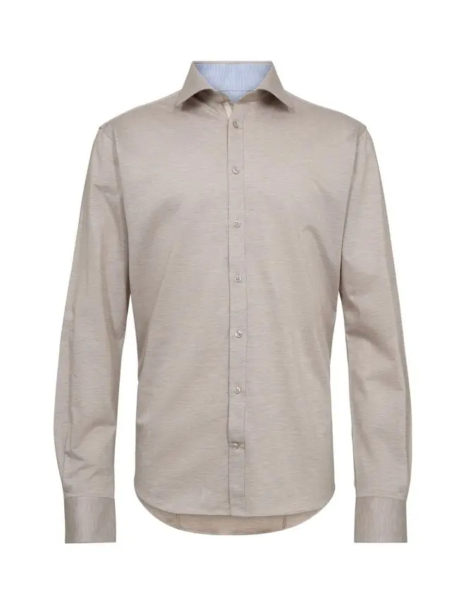 Gino Marcello Knitted mod fit shirt l/s