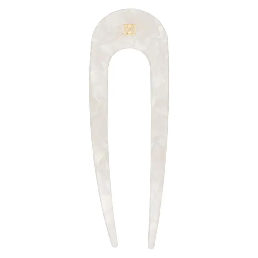 Dark French Hair Pin Off White
