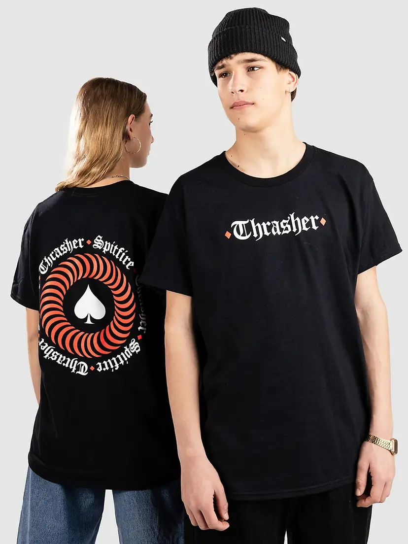 Thrasher Thrasher X Spitfire The End Oath T-skjorte svart