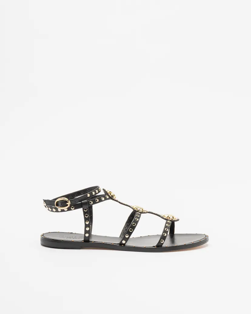 PROF PROF 183037 Black Flat sandals