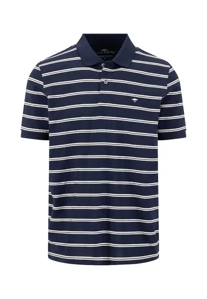 FYNCH HATTON Fynch Hatton Textured Striped Polo