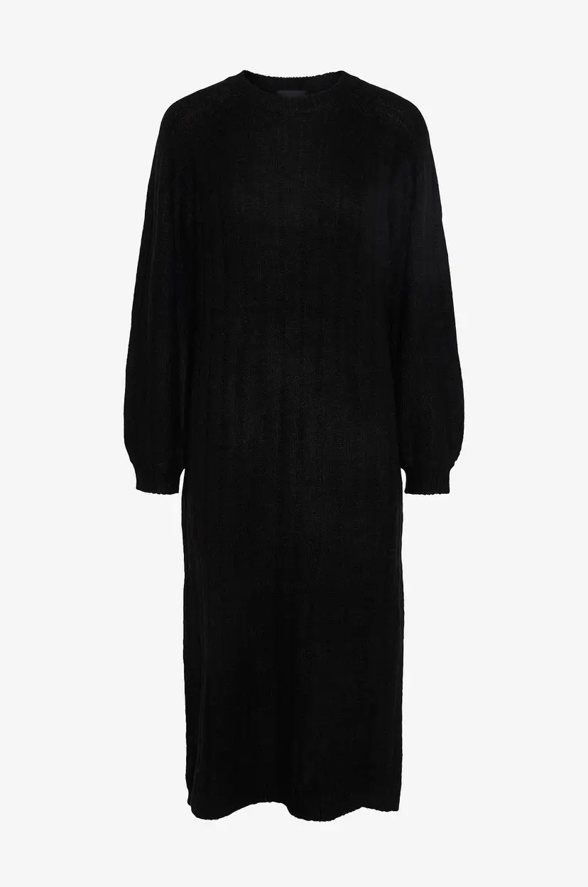 Pieces Kjole pcMaggy LS Knit Dress - Svart