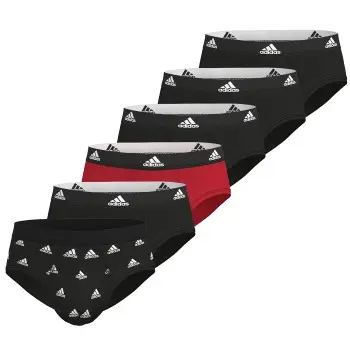 Adidas adidas 12P Active Flex Cotton Briefs Svart/Rød bomull X-Large Herre