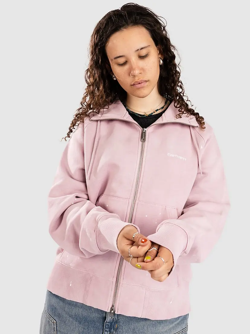Carhartt Wip Carhartt WIP Painter Hettegenser med glidelås rosa