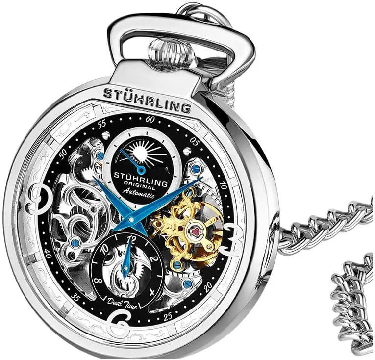 Stührling Original Stührling Original Herreklokke 991.01 Modena Sølvfarget Ø48 mm