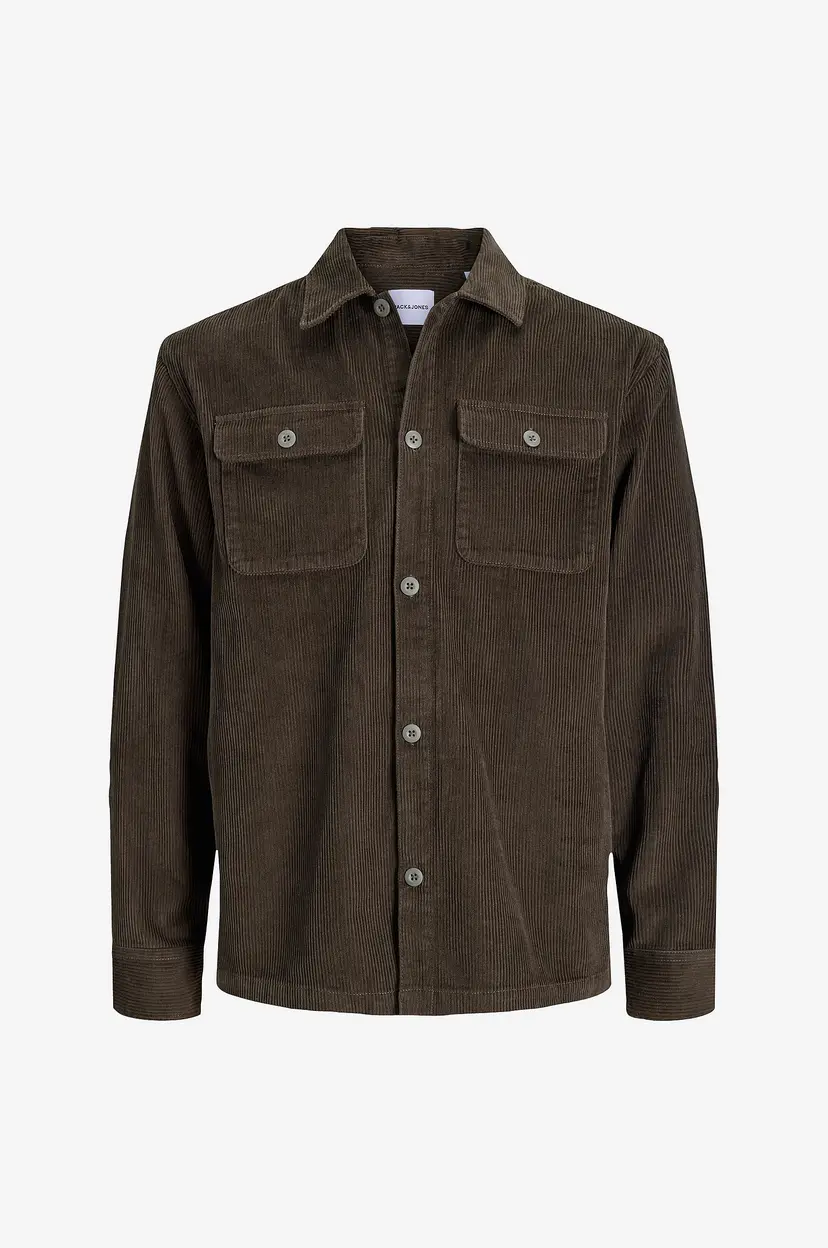 Jack & Jones Overtreksskjorte Jjeregent Cord Overshirt Ls Sn - Grønn