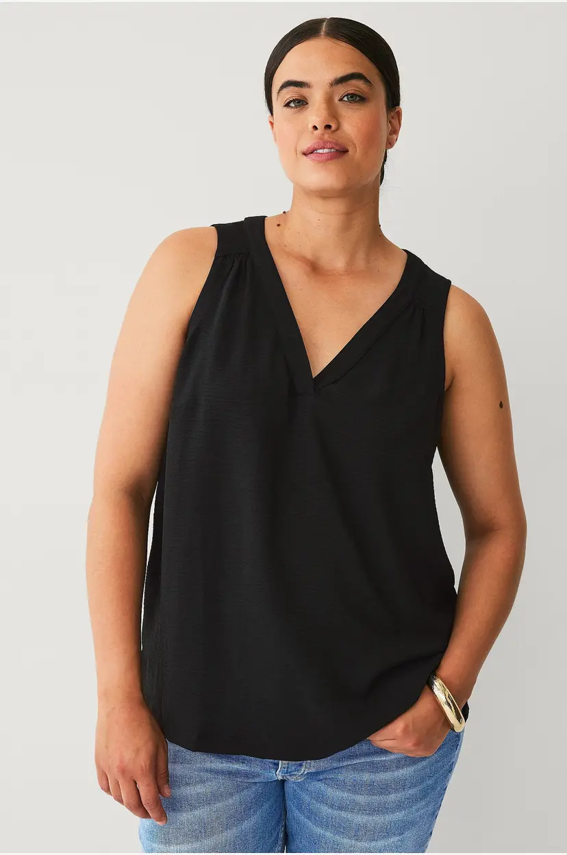 Zizzi Bluse mFikka S/L - Svart