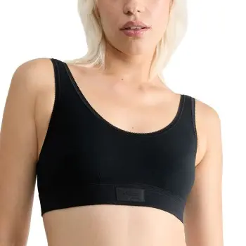 Sloggi Sloggi BH Double Comfort Top Svart bomull 44 Dame
