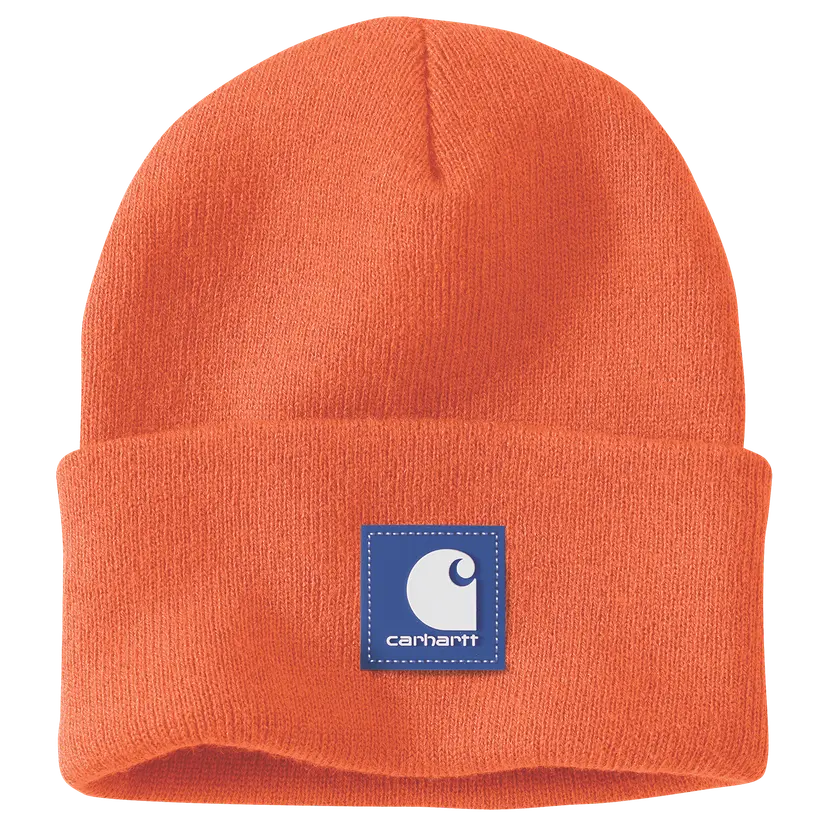 Carhartt Carhartt Rubber Patch Watch Cap Beanie Brite Orange