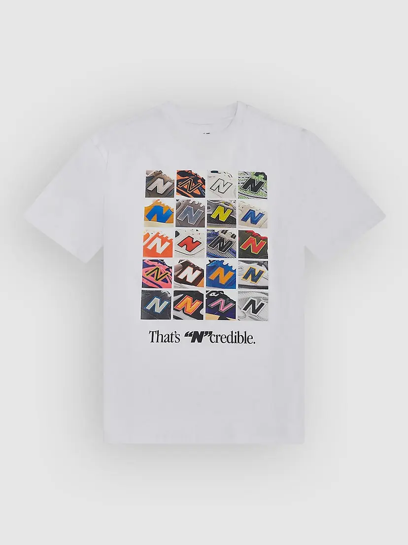 New Balance New Balance Celebrated Icons Graphic Kids T-skjorte hvit