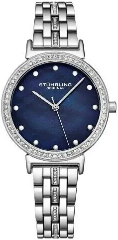 Stührling Original Stührling Original Dameklokke 3988.2 Symphony Blå/Stål Ø30 mm