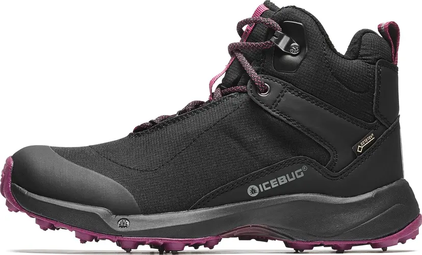 Icebug Icebug Women's Pace3 BUGrip GORE-TEX Black/Darkhibiscus