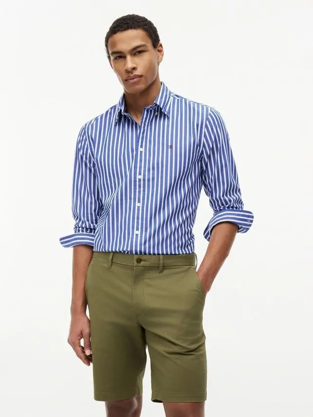Tommy Hilfiger FLEX POPLIN SEASONAL STRIPE SHT