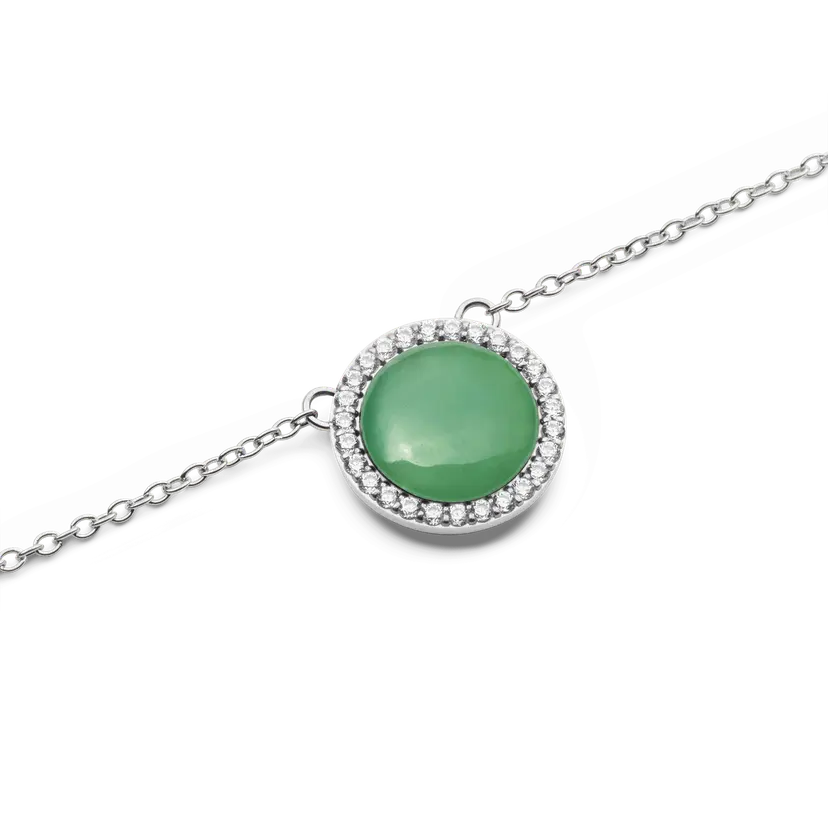 Daniel Wellington Silver Necklace Audrey Jade | DW