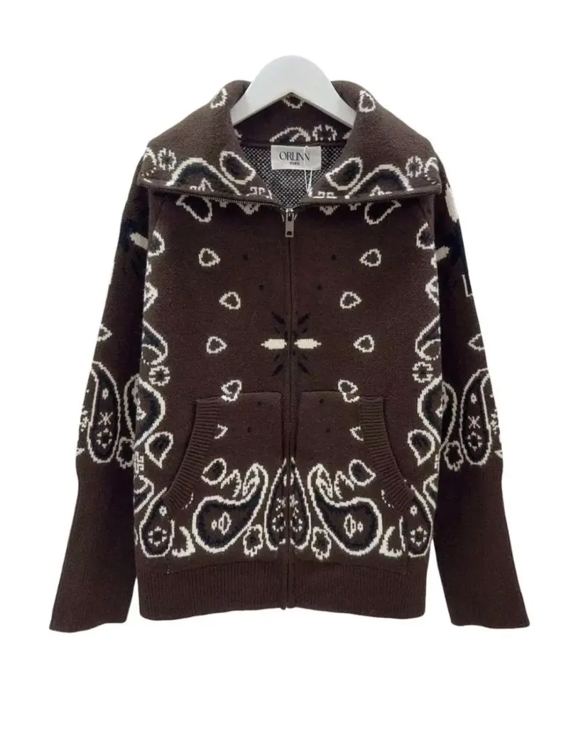 From Paris With Love Paisley Zip Choco
