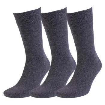 Amanda Christensen Amanda Christensen Strømper 3P True Ankle Soft Top Sock Antracit Str 47/50 Herre