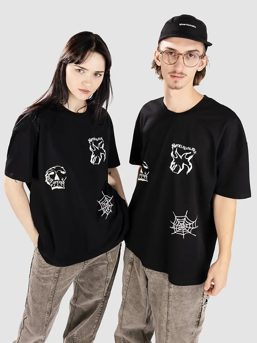 Poetic Collective Poetic Collective Three Prints T-skjorte svart