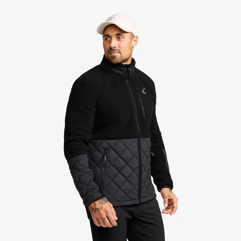 RevolutionRace Canyon Hybrid Pile Fleece Herre Black