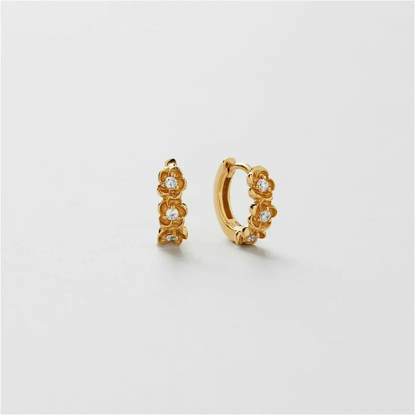Safira Flower Bouquet Hoops