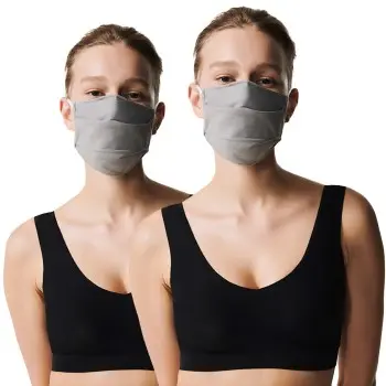 Chantelle Chantelle 5P Reusable Community Face Mask Soft Grå bomull One Size