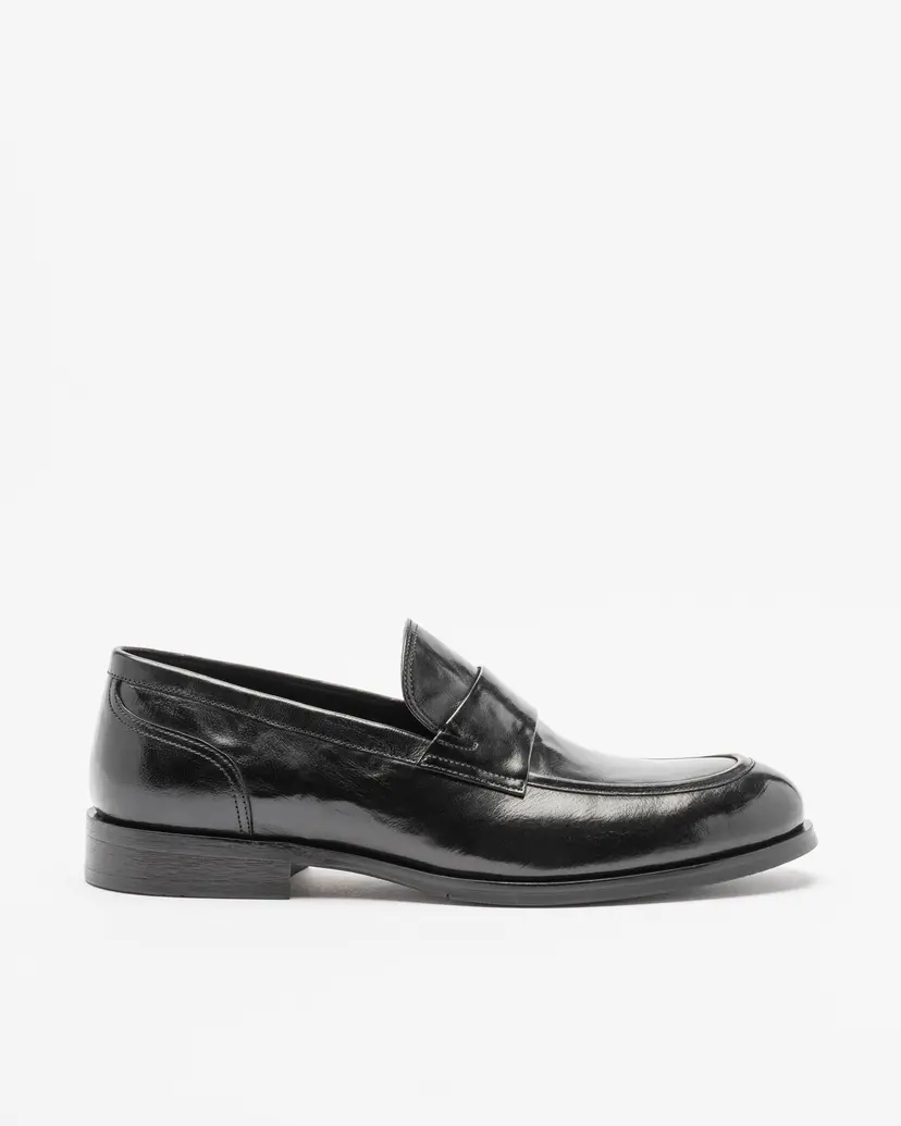 PROF PROF A6-T229-162AB21 Black Moccasins