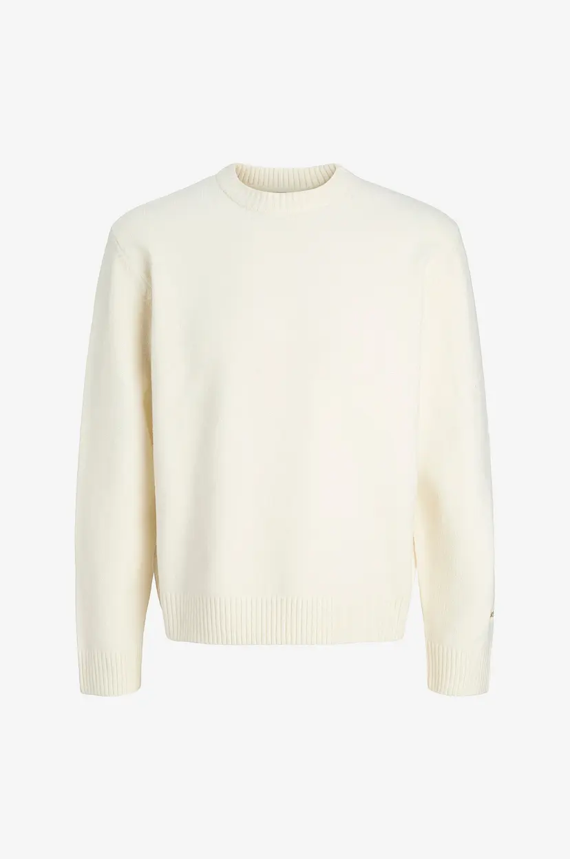 Jack & Jones Junior Genser jorNorrebro Knit Crew Neck LN Jnr - Hvit