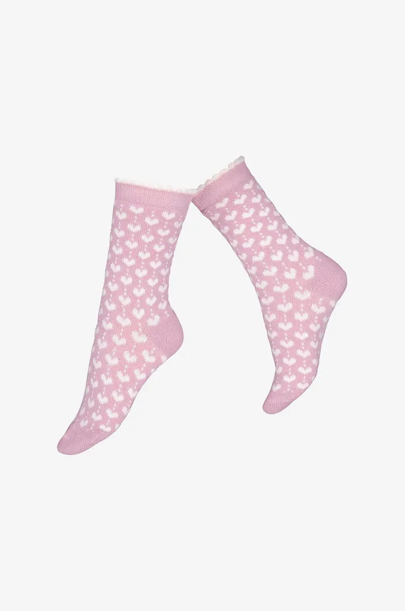 Vogue Sokker Vogue Amara Wool Sock - Rosa