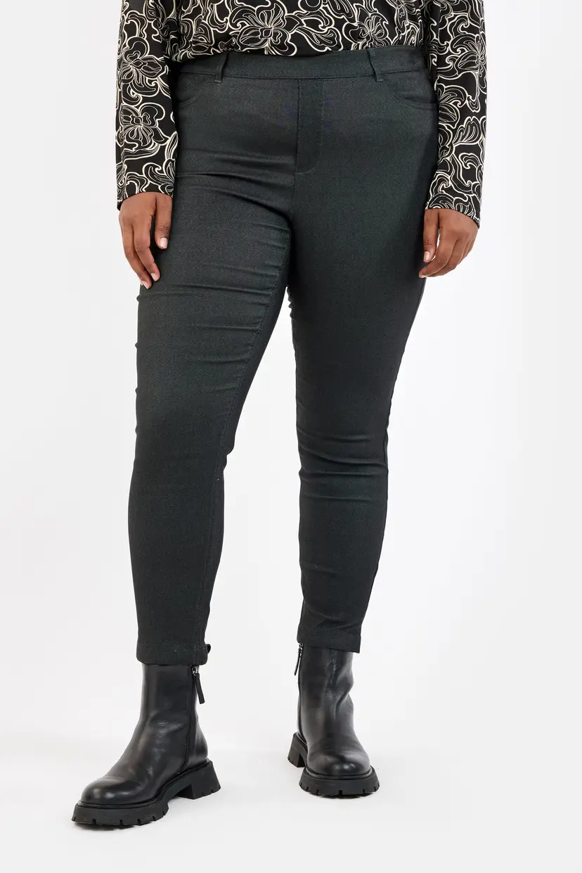 Ciso CISO - Sofia 7/8 Bukser - Grå - Curvy Slim Fit / Elastik i Taljen
