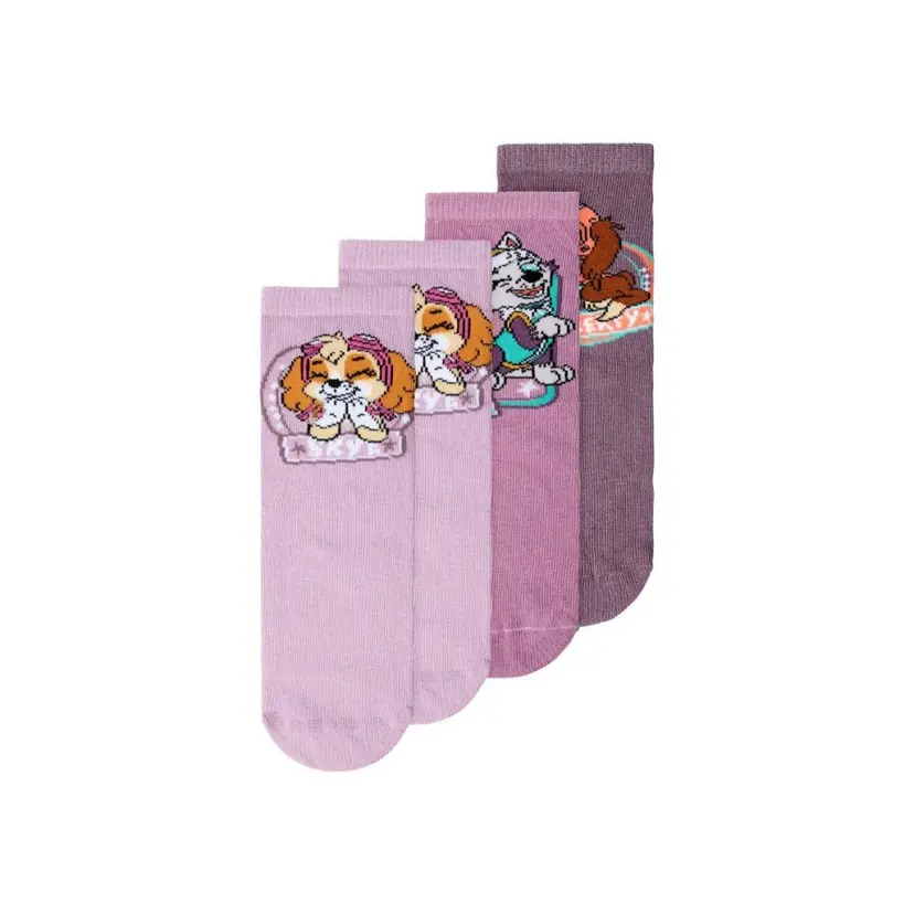 NAME IT Name It - Sokker 3-pk Paw Patrol Lavender Mist