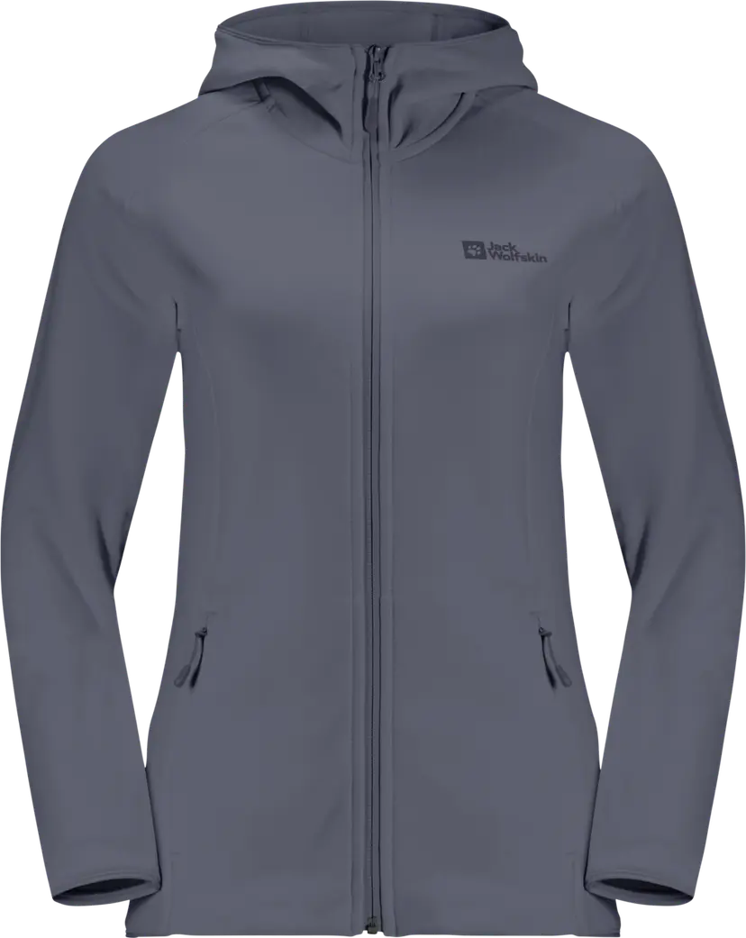 Jack Wolfskin Jack Wolfskin Women's Baiselberg Hooded Full Zip Dolphin