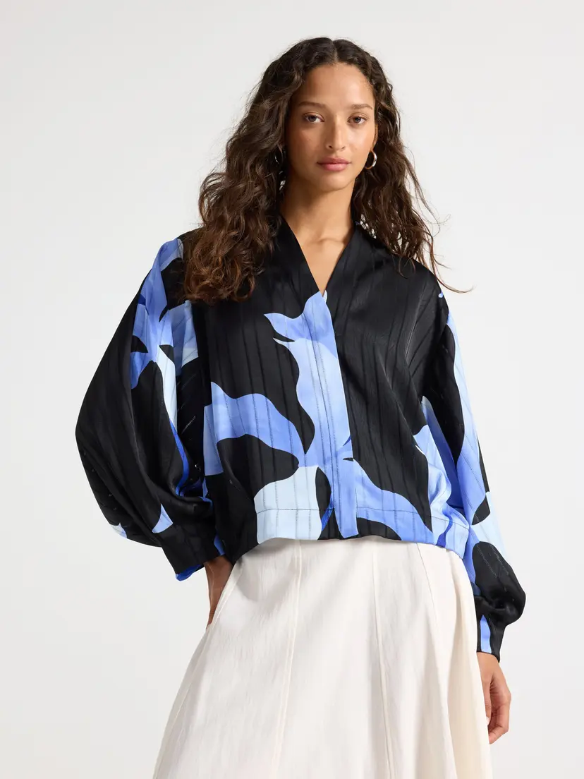 Lindex Langermet bluse