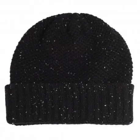 CASHMERE CULTURE Lue dame i kasjmir – sort, beanie med spetter