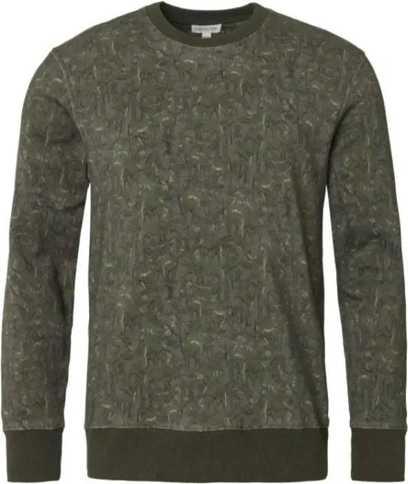 Chevalier Chevalier Norton Sweatshirt Men All Over Elk Dark Green