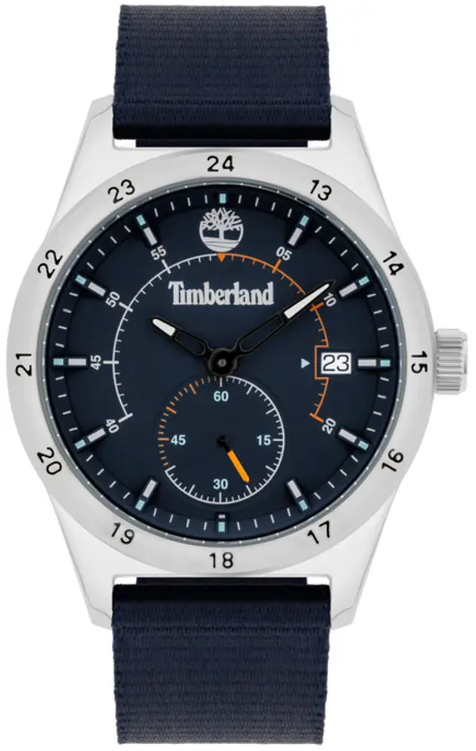 Timberland Timberland Herreklokke TBL15948JYS03 Boynton Blå/Tekstil Ø45 mm