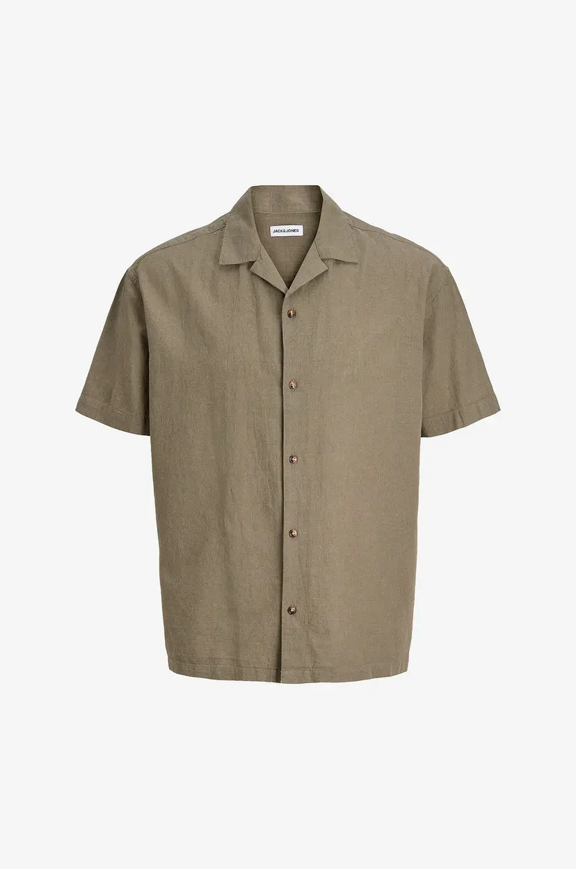Jack & Jones Skjorte jjeSummer Linen Blend Resort - Brun