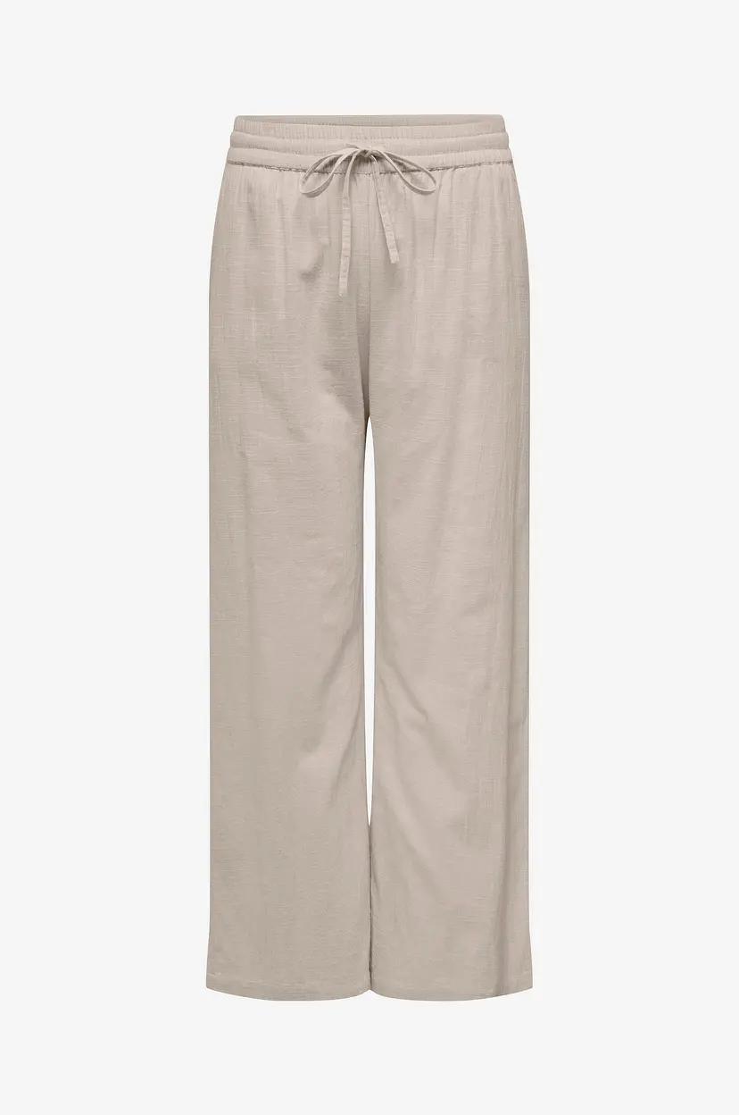 Only Carmakoma Bukse carTizana Cotton Loose Wvn NO - Beige